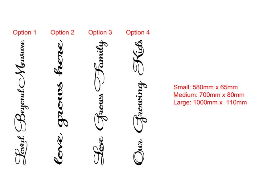 Our Growing Family Growth Chart