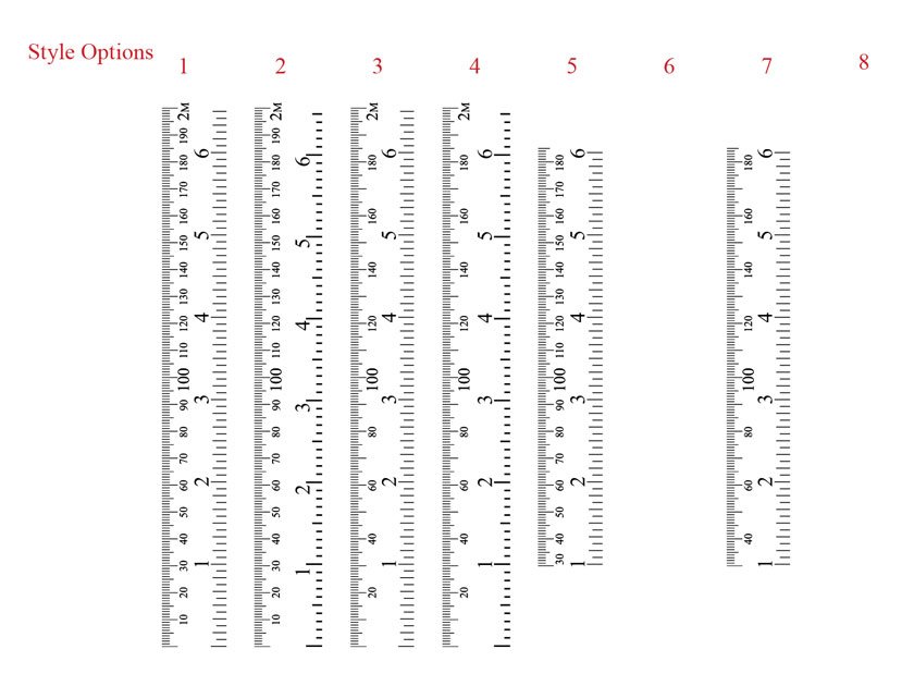 Ruler Growth Chart Vinyl Decal