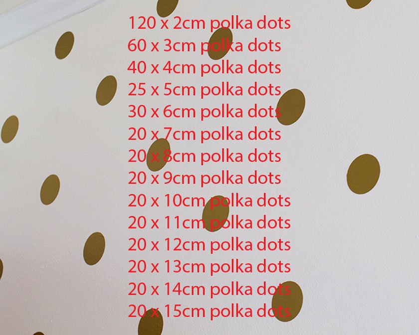 Polka Dot Circle wall decal Sticker wallpaper alternative Removable Nursery Kids