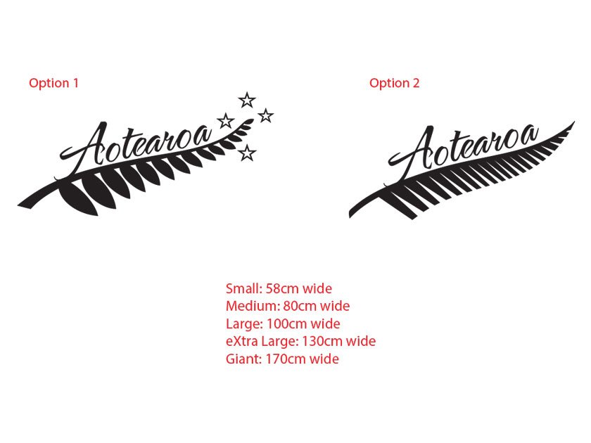 Aotearoa Silver Fern New Zealand Maori Symbol Wall Sticker Vinyl Decal