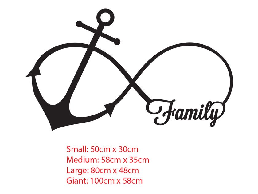 Download Family Anchor Infinity Love Symbol Wall Sticker Tattoo ...