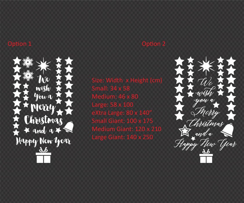 Christmas Tree Vinyl Decal Sticker